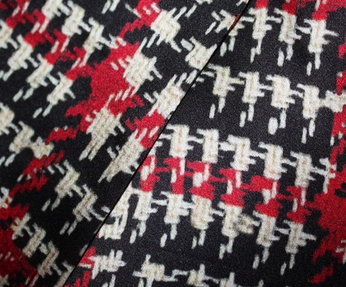 NEW L'Agence Taryn Red Silk Houndstooth Check Print Blazer Sz 2 NWT $750 - Picture 13 of 15