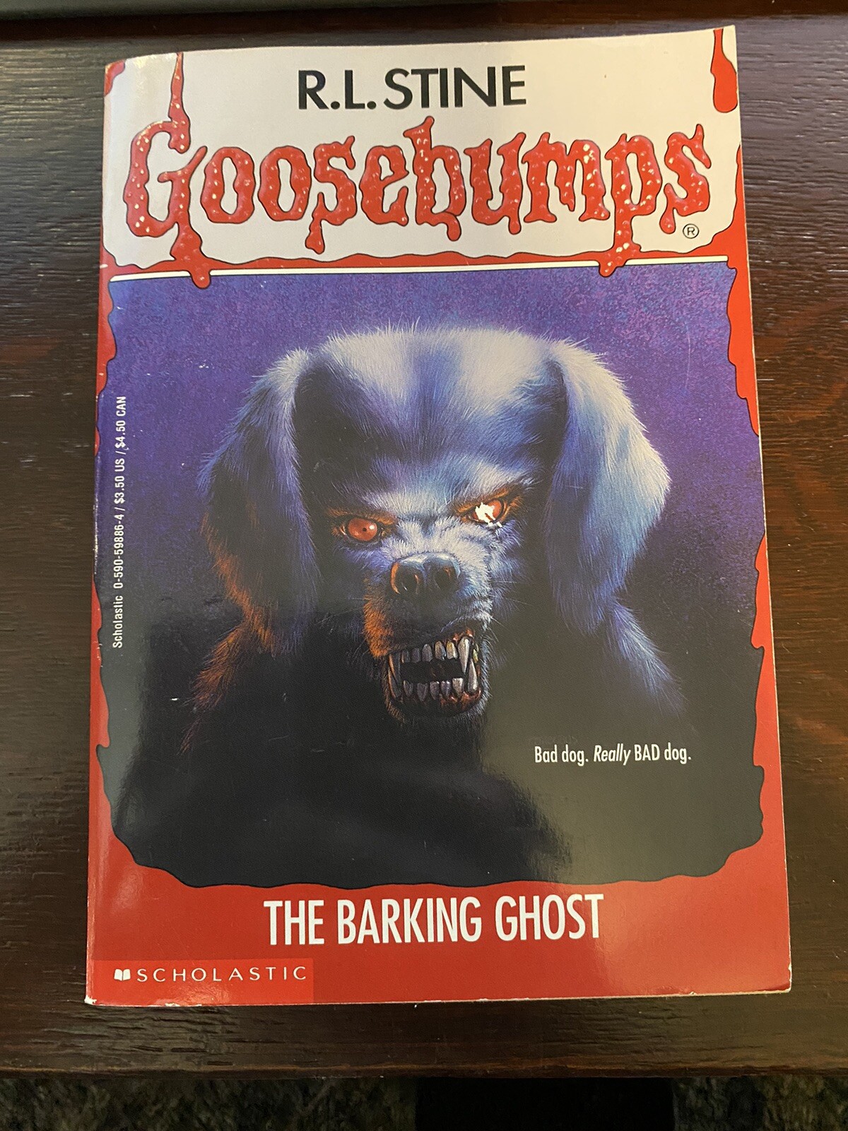 TRUE 1st Print Vintage  Goosebumps #32 The Barking Ghost R. L. Stine