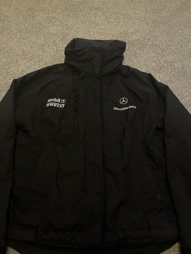Mercedes Benz World Jacket Hooded Coat Windproof Waterproof Size Small Pirelli - Picture 4 of 11