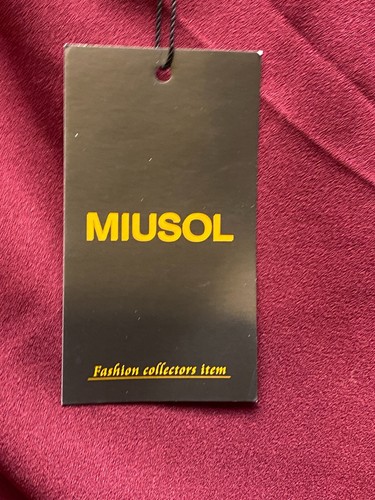Miusol Dress Womens Large Burgundy Bodycon Cocktail Formal Wear Ladies NWT - Picture 4 of 9