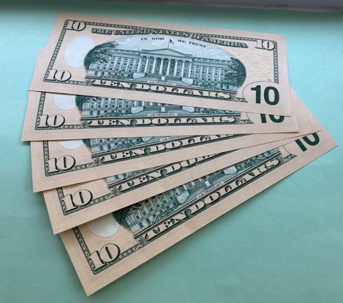 2013 $10. FEDERAL RESERVE NOTES 5 CONSECUTIVE SAN FRANCESCO DISTRICT GEMS - Picture 2 of 3