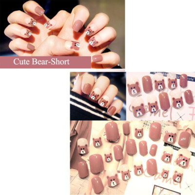 Wearable Nail False Nails Length Removable / Girl Nail Patch (#14)