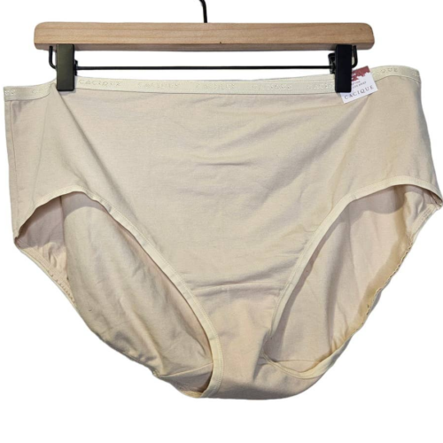 NEW Cacique 18/20 High-Leg Brief Underware Panty Beige Nude Cotton Blend  - Picture 1 of 4