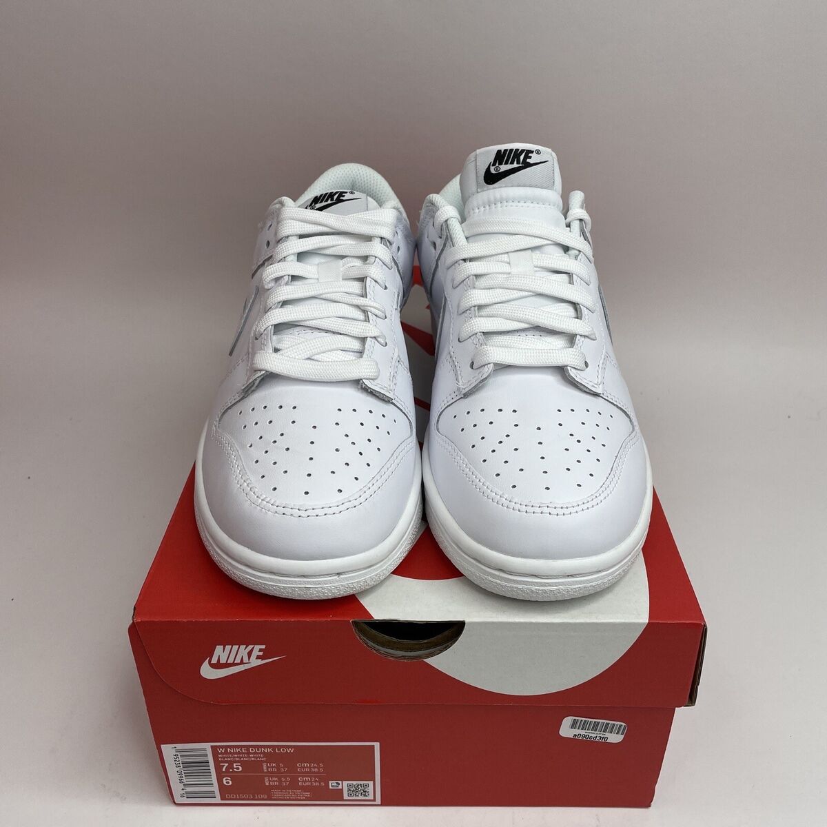 Nike Dunk Low WMNS “Triple White” Shoes DD1503-109 Women's Nike Dunk Low WMNS “Triple White” Shoes DD1503-109 Women's