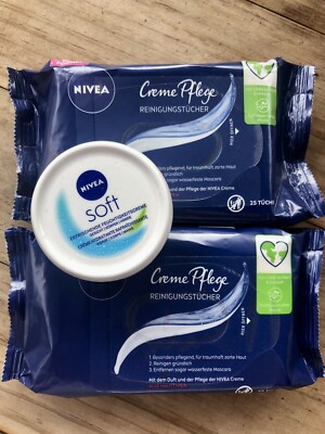 Set Nivea Creme Soft + 2x Reinigungstücher