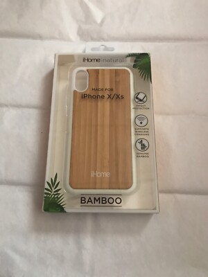 NEW! iHome Natural Bamboo Iphone X/XS Case