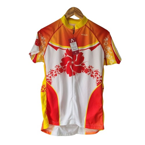 Men's XS Primal Short Sleeve Full Zip Cycling Jersey Top Team
