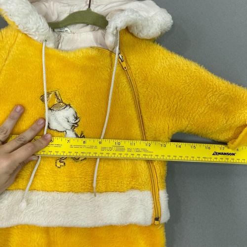 Vintage 50s 60s Fleece Baby Bunting 1 Piece Infant Zip Footed 12-18 Months - Picture 8 of 12