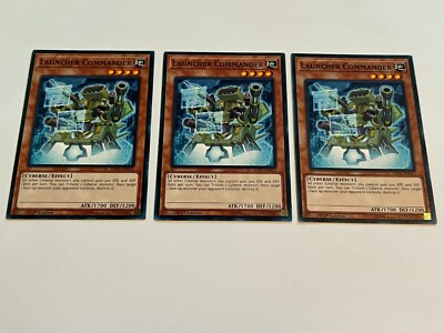 3X Launcher Commander - SDCL-EN012 3 x3 Yugioh Yu Gi Oh! Playset 