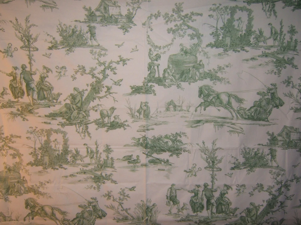 GP & J Baker, The Seasons, Romantic Toile, BTY, Various Colors Available - Image 2 of 4