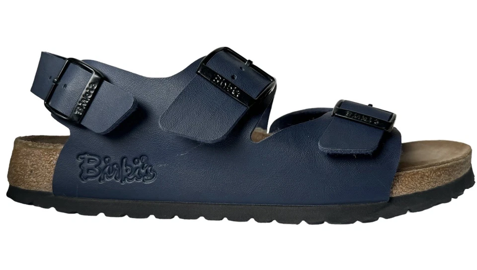Sandalias Birkenstocks Para Hombre Talla 8 Azul Birkis Birko Flor Correa Trasera Zapatos Informales Foto 3 de 4