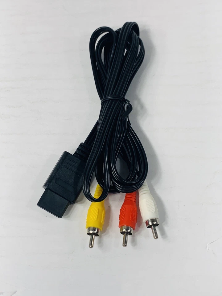  Cable GameCube AV de 6 pies y 6 pies para Nintendo 64 n64 SNES Foto 2 de 2