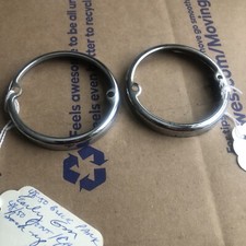 1948-49-50 Buick Parking Lamp Bezels Original Pair Lot A 1948-49-50 Buick Parking Lamp Bezels Original Pair Lot A