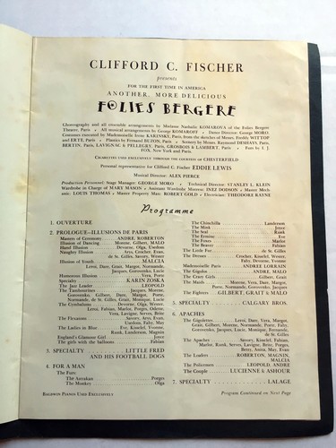 1939 Famous Folies Bergere Theatre Program Treasure Island San Francisco - 第 3/11 張圖片