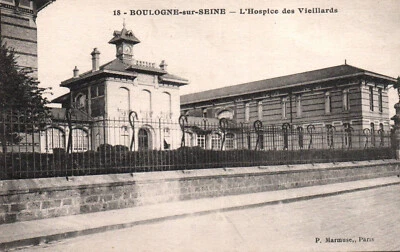 CARTE POSTALE BOULOGNE-SUR-SEINE - HAUTS-DE-SEINE 92 - L'HOSPICE DES VIEILLARDS - Photo 1/2