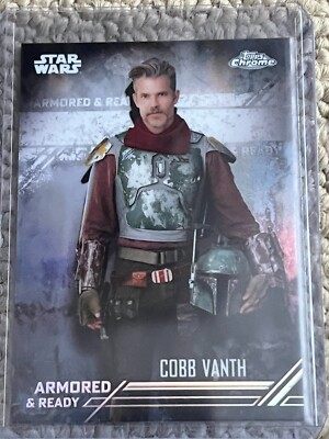 2022 Topps Chrome The Mandalorian Beskar Ed Armored & Ready #AR-5 Cobb Vanth