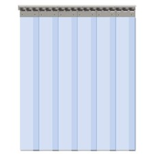 Strip Door Curtain 84" H X 36" W Overlap for 3' X 7' Doors Standard Clear PVC