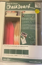 Four Sheet School House Green w/ chalk Wallies Peel and Stick Chalk Board