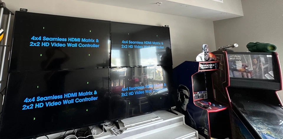 Mancave 100 inch TV 4K Video Wall HD HDR Star Wars Switch PlayStation 5 Xbox LED - Image 2 of 4