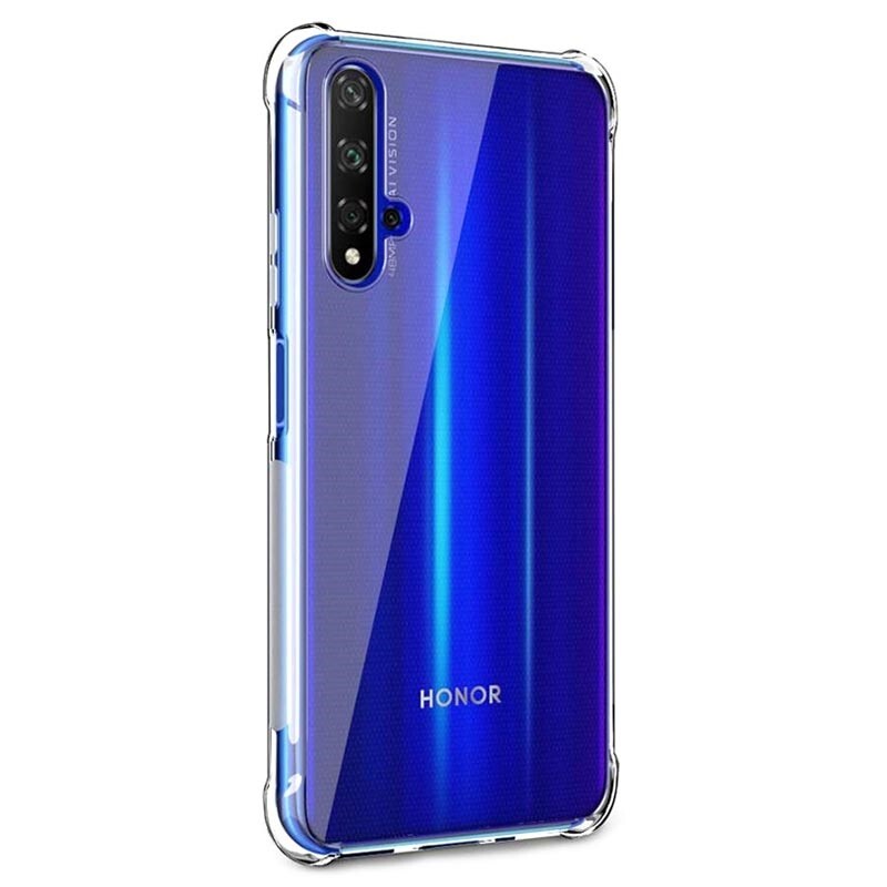 Coque Huawei Original TANYO Coque Convient Pour Huawei Nova 5T, Souple Flexible Silicone Gel Housse TPU [Coins Renforcés] [Crystal Clear] Étui En Gradient Color TPU Case Cover. Purple/Bleu Galaxy Nova