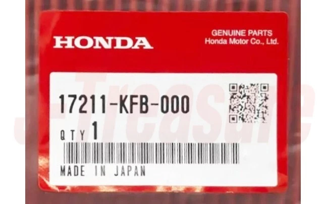 Elemento purificador de aire genuino HONDA CRF230L 08-09 CRF230M 2009 17211-KFB-000 OEM Foto 3 de 4