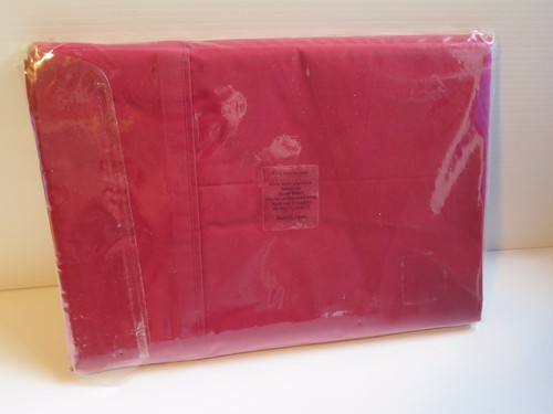 LORRAINE LEA LINEN “RIO RED” SINGLE BED FLAT SHEET - Picture 4 of 4