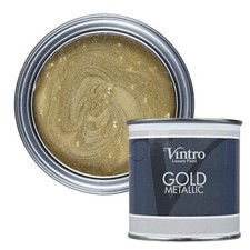 Vintro Metallic Paint Gold For Wood, Walls, Furniture & More - 250ml