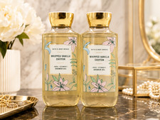 2 Bath  Body Works Whipped Vanilla Chiffon Shower Gel Body Wash