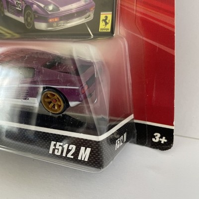 Rare Hot Wheels Ferrari Racer F512 M Purple #512 New old stock