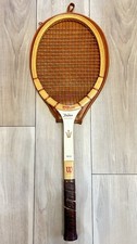 Vintage 60's Wilson Wood Jack Kramer Autograph Tennis Racquet W/OG Cover 4 3/8 L