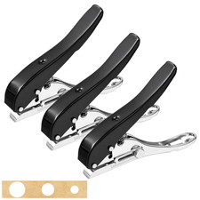 3 Pack Single Hole Punch, 1/4 5/16 3/8 Inch Heavy Duty Hole Puncher