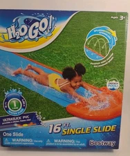 Bestway H2Ogo H20 GO Slip One Single Water Slide for Kids 16 Feet w French Pool