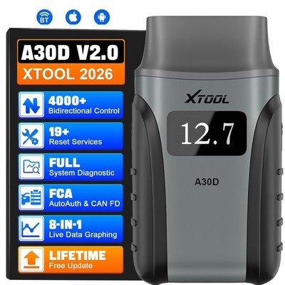 2026 XTOOL A30D OBD2 Diagnosegerät Bluetooth Bidirectional Scanner ALLE System