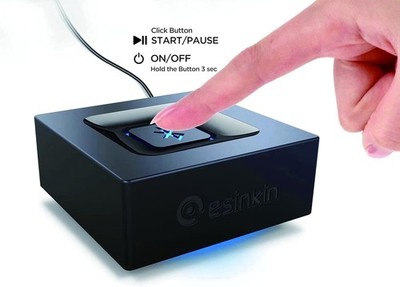 Esinkin Kabelloser Bluetooth Audio-Empfänger, Bluetooth-Adapter für