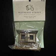 Mayberry Street Miniatures 1:12 Scale Wooden Chicken Coop