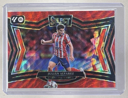 Julian Alvarez 2024 Panini Select La Liga #204 Red Wave Prizm Field Level /59