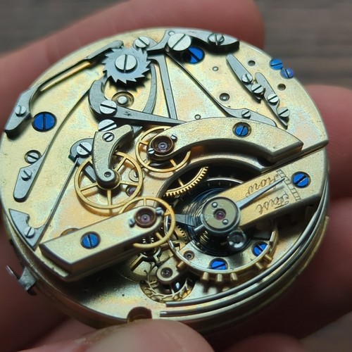 Quarter Repeater Chronograph Pocket Watch Movement, For Parts or Repair (K31) - Picture 7 of 10