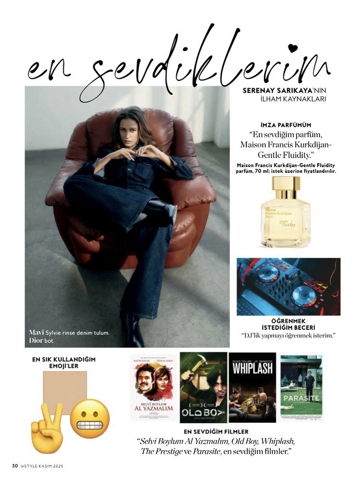 InStyle Turkey November 2025 Serenay Sarıkaya - Image 2 of 4