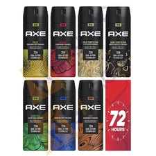 AXE 72-Hour Fresh Deodorant Body Spray Fragrance for Men 150ml - 1 / 3 / 6 Pack