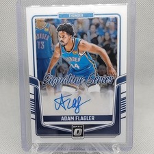 Adam Flagler 2024-25 Donruss Optic Signature Series Auto #SS-FLG OKC Thunder