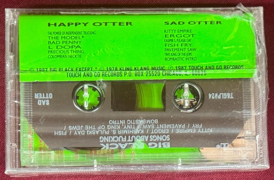 Big Black ~ 1987 Songs About Fucking Post Punk Cassette Tape Brand New Sealed NM - Image 2 of 2