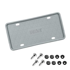 License Plate Frame With Drainage Holes For Us Plates Gray License Plate Frame With Drainage Holes For Us Plates Gray