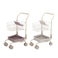 Kids Shopping Cart Toy Dollhouse Grocery Cart Simulation Supermarket Handcart