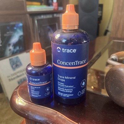 Trace Minerals ConcenTrace Trace Mineral Drops 10oz Healthy Cells Energy Vegan