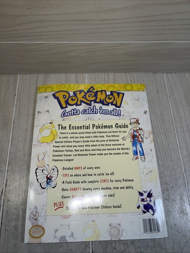Nintendo Power Pokemon Special Edition Yellow Blue Red Guide, All Stickers - Picture 2 of 10