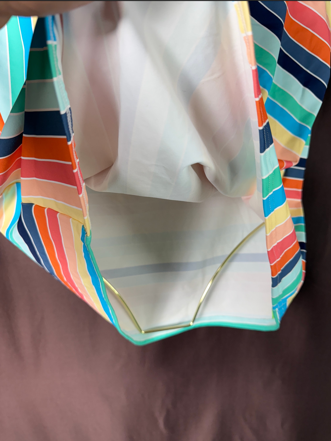 Land's End Women's 18 Chlorine Resistant High Neck Tankini Swim Top