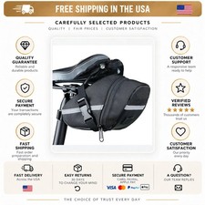 Bicycle Saddle Bag Waterproof Nylon Bike Seat Rear Tool Pouch Cycling