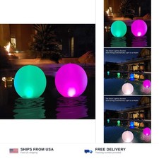 Floating Pool Lights Inflatable Waterproof IP68 Solar Glow Globe,14  Outdoor ...