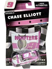 2019 Chase Elliott 9 Hooters Pink 1/64 Scale Authentics Wave 12 FREE SHIPPING