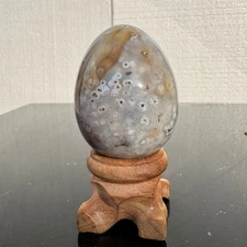 80G Natural Gem Grad Ocean Jasper egg  Freeform & Druzy Crystal Mineral Specimen